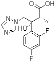 (alphaR,betaR)-beta-(2,4-二氟苯基)-beta-羟基-alpha-甲基-1H-1,2,4-三唑-1-丁酸分子结构 (CAS 166948-49-8)