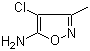 结构式 CAS# 166964-09-6, 4-氯-3-甲基异恶唑-5-胺