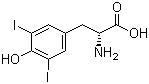 3,5-Diiodo-D-tyrosine molecular structure (CAS 16711-71-0)