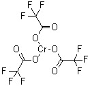 Chromium tris(trifluoroacetate) molecular structure (CAS 16712-29-1)