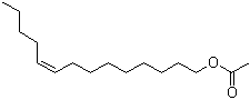 结构式 CAS# 16725-53-4, (9Z)-9-十四碳烯-1-醇乙酸酯