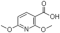 2,6-二甲氧基吡啶-3-羧酸分子结构 (CAS 16727-43-8)