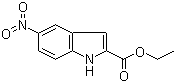 5-硝基吲哚-2-羧酸乙酯分子结构 (CAS 16732-57-3)