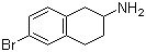 structure of CAS# 167355-41-1, 6-Bromo-1,2,3,4-tetrahydronaphthalen-2-amine