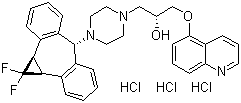 Zosuquidar 三盐酸盐分子结构 (CAS 167465-36-3)