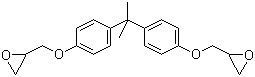 structure of CAS# 1675-54-3, Bisphenol A diglycidyl ether;2,2-Bis(4-glycidyloxyphenyl)propane; 4,4'-Bis(2,3-epoxypropoxy)diphenyldimethylmethane