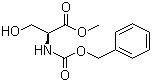 结构式 CAS# 1676-81-9, N-苄氧羰酰基-L-丝氨酸甲酯