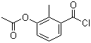 3-乙酰氧基-2-甲基苯甲酰氯分子结构 (CAS 167678-46-8)
