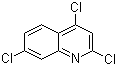 2,4,7-三氯喹啉分子结构 (CAS 1677-49-2)