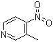结构式 CAS# 1678-53-1, 3-甲基-4-硝基吡啶