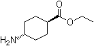反式-4-氨基环己烷羧酸乙酯分子结构 (CAS 1678-68-8)