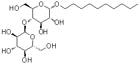 Decyl alpha-D-maltopyranoside molecular structure (CAS 168037-12-5)