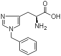 structure of CAS# 16832-24-9, 1-Benzyl-L-histidine;im-Benzyl-L-histidine; NSC 231954