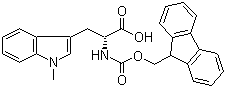 Fmoc-1-methyl-D-tryptophan molecular structure (CAS 168471-22-5)