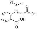 structure of CAS# 16851-69-7, 2-[Acetyl(carboxymethyl)amino]benzoic acid;N-Acetyl-N-(carboxymethyl)anthranilic acid