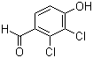 structure of CAS# 16861-22-6, 2,3-Dichloro-4-hydroxybenzaldehyde