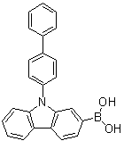 structure of CAS# 1686100-04-8, 9-(Biphenyl-4-yl)carbazole-2-boronic acid;B-(9-[1,1'-Biphenyl]-4-yl-9H-carbazol-2-yl)boronic acid