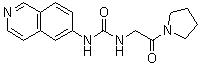 structure of CAS# 1687736-54-4, N-6-Isoquinolinyl-N'-[2-oxo-2-(1-pyrrolidinyl)ethyl]urea