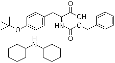N-Benzyloxycarbonyl-O-tert-butyl-L-tyrosine dicyclohexylamine salt molecular structure (CAS 16879-90-6)