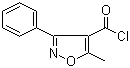 structure of CAS# 16883-16-2, 5-Methyl-3-phenylisoxazole-4-carbonyl chloride