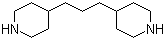 structure of CAS# 16898-52-5, 1,3-Bis(4-piperidyl)propane;1,3-Bis(4-piperidino)propane; 4,4'-Trimethylenedipiperidine