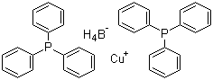 Bis-(triphenylphosphino)-cuprous borohydride molecular structure (CAS 16903-61-0)