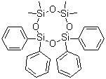 1,1,3,3-Tetramethyltetraphenylcyclotetrasiloxane molecular structure (CAS 1693-47-6)