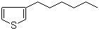 structure of CAS# 1693-86-3, 3-Hexylthiophene