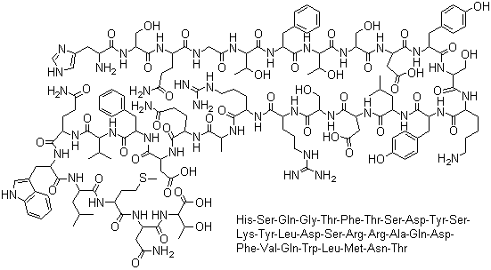结构式 CAS# 16941-32-5, 胰高血糖素