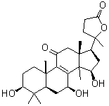 (3beta,5alpha,7beta,15beta,20xi)-3,7,15,20-Tetrahydroxy-4,4,14-trimethyl-11-oxo-chol-8-en-24-oic acid gamma-lactone molecular structure (CAS 1694587-15-9)