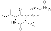 结构式 CAS# 16948-38-2, N-叔丁氧羰基-L-异亮氨酸 4-硝基苯基酯