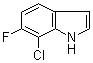 7-Chloro-6-fluoro-1H-indole molecular structure (CAS 169673-92-1)