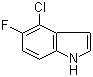 structure of CAS# 169674-02-6, 4-Chloro-5-fluoroindole;4-Chloro-5-fluoro-1H-indole