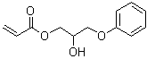2-Hydroxy-3-phenoxypropyl acrylate molecular structure (CAS 16969-10-1)