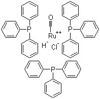 structure of CAS# 16971-33-8, Carbonylchlorohydrotris(triphenylphosphine)ruthenium;Carbonylchlorohydridotris(triphenylphosphine)ruthenium(II)