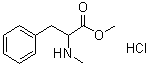 结构式 CAS# 16975-45-4, N-甲基-DL-苯丙氨酸甲酯盐酸盐