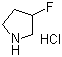 3-Fluoropyrrolidine hydrochloride molecular structure (CAS 169750-17-8)