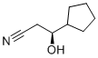 (S)-3-羟基-3-环戊基丙烷腈分子结构 (CAS 1699727-68-8)