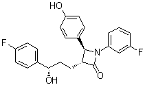 (3R,4S)-1-(3-Fluorophenyl)-3-[(3S)-3-(4-fluorophenyl)-3-hydroxypropyl]-4-(4-hydroxyphenyl)-2-azetidinone molecular structure (CAS 1700622-06-5)
