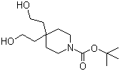 tert-Butyl 4,4-bis(2-hydroxyethyl)-1-piperidinecarboxylate molecular structure (CAS 170229-04-6)