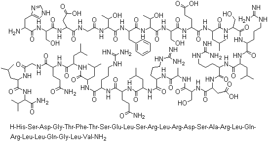 Secretin molecular structure (CAS 17034-35-4)