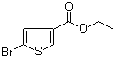 结构式 CAS# 170355-38-1, 5-溴-3-噻吩羧酸乙酯