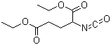 2-Isocyanatopentanedioic acid diethyl ester molecular structure (CAS 17046-23-0)