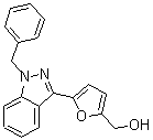 structure of CAS# 170632-47-0, Lificiguat;1-Benzyl-3-(5-hydroxymethylfur-2-yl)indazole; YC 1; YC 1 (pharmaceutical)
