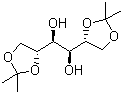structure of CAS# 1707-77-3, 1,2:5,6-Bis-O-(1-methylethylidene)-D-mannitol;D-Mannitol diacetonide; 1,2-Bis(2,2-dimethyl-1,3-dioxolan-4-yl)-1,2-ethanediol