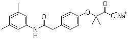 structure of CAS# 170787-99-2, Efaproxiral sodium;Sodium 2-[4-[2-[(3,5-dimethylphenyl)amino]-2-oxoethyl]phenoxy]-2-methylpropanoate