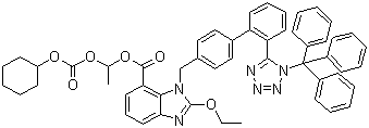 structure of CAS# 170791-09-0, Trityl candesartan cilexetil
