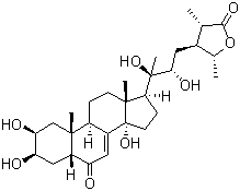 杯苋甾酮分子结构 (CAS 17086-76-9)