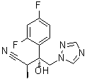 (alphaS,betaR)-beta-(2,4-Difluorophenyl)-beta-hydroxy-alpha-methyl-1H-1,2,4-triazole-1-butanenitrile molecular structure (CAS 170862-36-9)