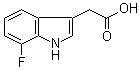 structure of CAS# 170893-02-4, 7-Fluoro-1H-indole-3-acetic acid;7-Fluoroindole-3-acetic acid; SR 022